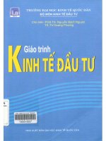 Giáo trình Kinh tế đầu tư