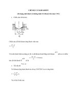 Chế độ cắt khi khoét trên máy CNC