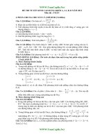 Gọi ý toán cao đẳng 2012