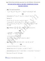 Hệ thức tổ hợp và tính tổng bằng nhị thức Newton
