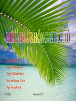 ĐIỀU hòa KHÔNG KHÍ ô tô