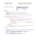 ĐỀ THI MÔN LẬP TRÌNH WEB