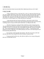 MỘT sô  PHƯƠNG PHÁP GIẢI hệ PHƯƠNG TRÌNH đại số HAI ẩn ở THPT