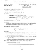 Đề-đáp án thi thủ ĐHSPHN-lần 6