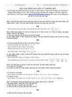 BÀI TẬP MÔN NGUYÊN LÝ THỐNG KÊ