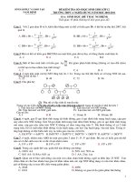 bai KT so 4 HSG Sinh 12 theo Cau truc de thi cua So Nam Dinh 2011