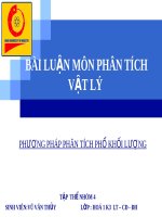 Phương pháp phân tích phổ khối lượng