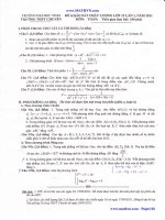 Thi thử Toán Chuyên ĐH Vinh NA 2011 lần 1, 2, 3