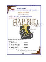 Bài thảo luận Đề tài Hấp phụ