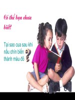 Tại sao cua chín có màu đỏ