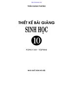 Thiết kế bài giảng Sinh 10 NC tập 2