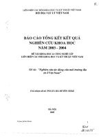 khoa học và công nghệ cấp liên hiệp các hội khoa học và kĩ thuật việt nam