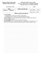 đè kiểm tra môn vật lí 6,7 tiết 26