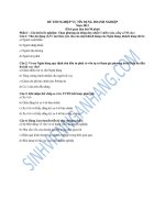 ĐỀ THI NGHIỆP VỤ TÍN DỤNG DOANH NGHIỆP