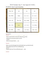 Đề thi Violympic vòng 15 - Lớp 3 (13/3/2011)