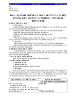 Giáo án Lịch sử 7 cả năm (Hay)