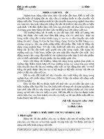 đồ án kỹ thuật cơ khí Thiết kế dây chuyền sản xuất băng tải dùng trong ngành than.DOC