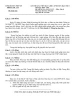 Đề thi giáo viên dạy giỏi môn Địa lý (2010-2011) - Huyện Phù Mỹ.