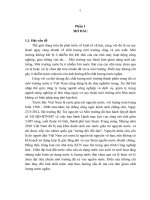 Đánh giá hiện trạng môi trường nước thải sản xuất của công ty cổ phần bia sài gòn   phủ lý