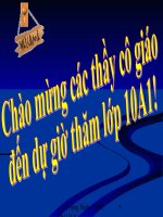 Phương trình tiếp tuyến của đường tròn 10NC