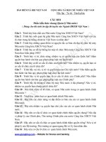 Phần kiến thức chung (Quản lý Nhà nước) ( Dùng cho thí sinh ôn tập thi tuyển vào Ngành BHXH Việt Nam