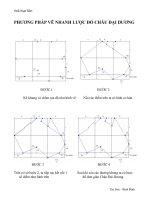 PHƯƠNG PHÁP VẼ LƯỢC ĐỒ CHÂU ĐẠI DƯƠNG