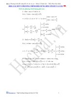 Đề và đáp án về phương trình đối xứng với sin và cos