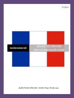 bài tập nhóm đôi nét về văn hóa kinh doanh nước pháp