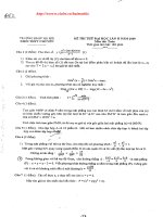 Đề-đáp án thi thử lần 2-ĐHSP