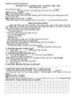 Đề KTDK môn Tiếng việt  2 cuối năm