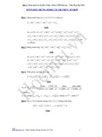 Chứng minh các hệ thức tổ hợp