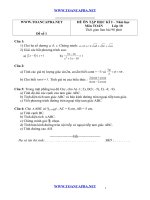 Đề thi lớp 10 HK2