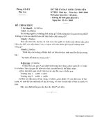 Đề thi giáo viên dạy giỏi môn Sinh học huyện Phù Cát năm học 2003 – 2004.