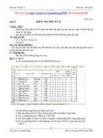 Tiết 70: Kiểm tra học kỳ II(Tin 7)