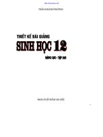 Thiết kế bài giảng Sinh 12 NC tập 2