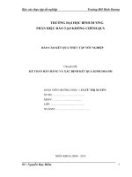 Hoàn thiện kế toán bán hàng và xác định kết quả kinh doanh tại Công ty Cổ phần Thương Mại Tỉnh Lai Châu