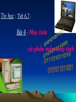 Bài 4. Máy tính và phần mềm máy tính