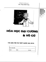 Hóa học đại cương và vô cơ