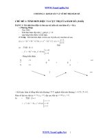 Khảo sát và vẽ đồ thị hàm số