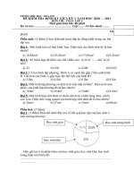 De KT giua ky 2 mon Toan lop 5 Nh 10 - 11 co dap an