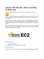 Amazon VPS miễn phí 1 năm và cách đăng ký thành công