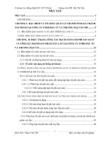 luận văn kế toán  Hạch toán chi phí sản xuất và tính giá thành sản phẩm xây lắp tại Công ty TNHH Đầu tư và Thương Mại Tây Đô