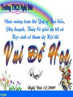 Chương trình vui để học khối lớp 8