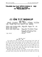 đồ án kỹ thuật cơ khí Ứng dụng tin học tính toán và thiết kế tay máy dr -4000.DOC