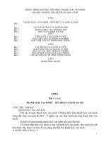 huong dan giang day nếp sống thanh lich