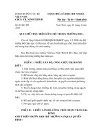 Quy che thuc hien dan chu trong co quan truong hoc