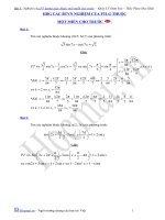 Nghiệm của phương trình lượg giác thuộc một miền cho trước