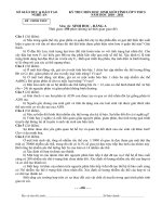 HHọc sinh giỏi 9 môn Sinh học Bảng A, năm học 2010-2011 Tỉnh Nghệ An