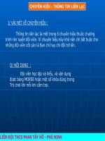 Bài giảng chuey6n hiệu thông tin liên lạc