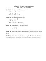 Đề khảo sát HS giỏi